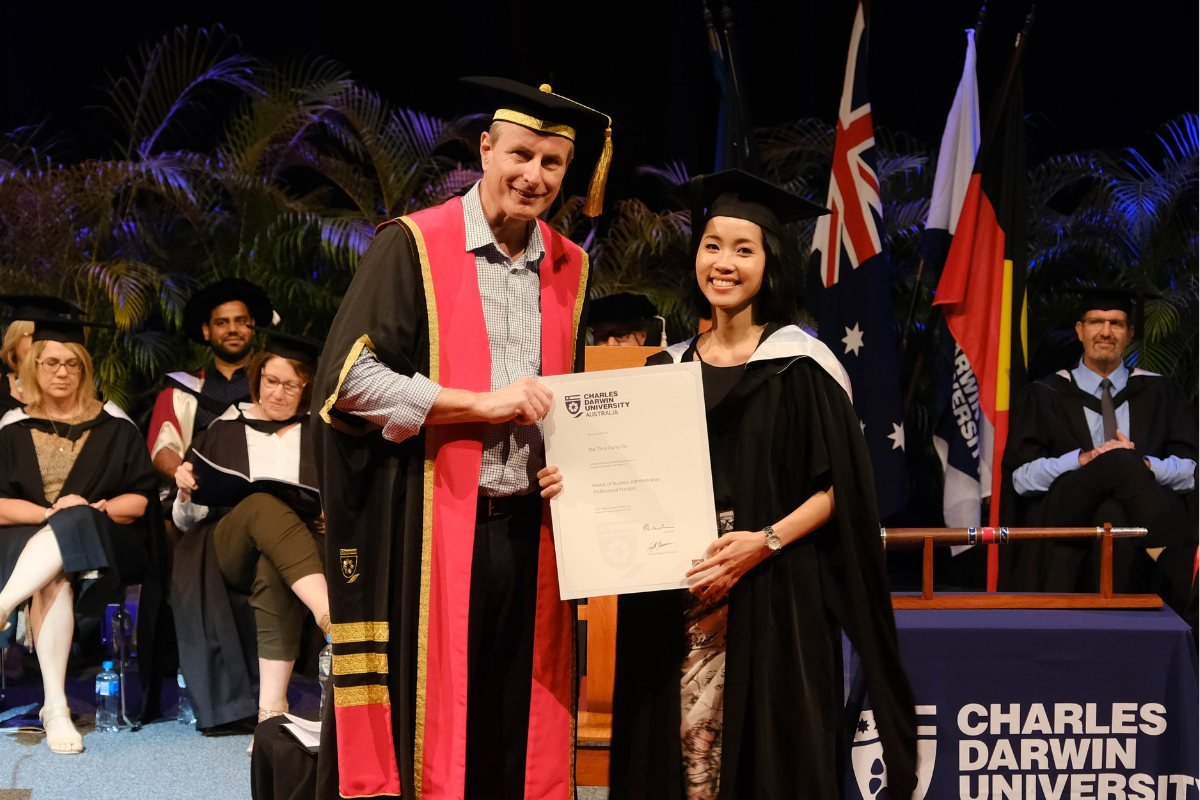 Graduating from Charles Darwin University in 2021